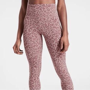 Athleta Leggings- leopard elation model